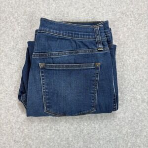 J Crew Jeans Womens 28 Blue Vintage High Rise Straight Jeans Button Fly Downtown